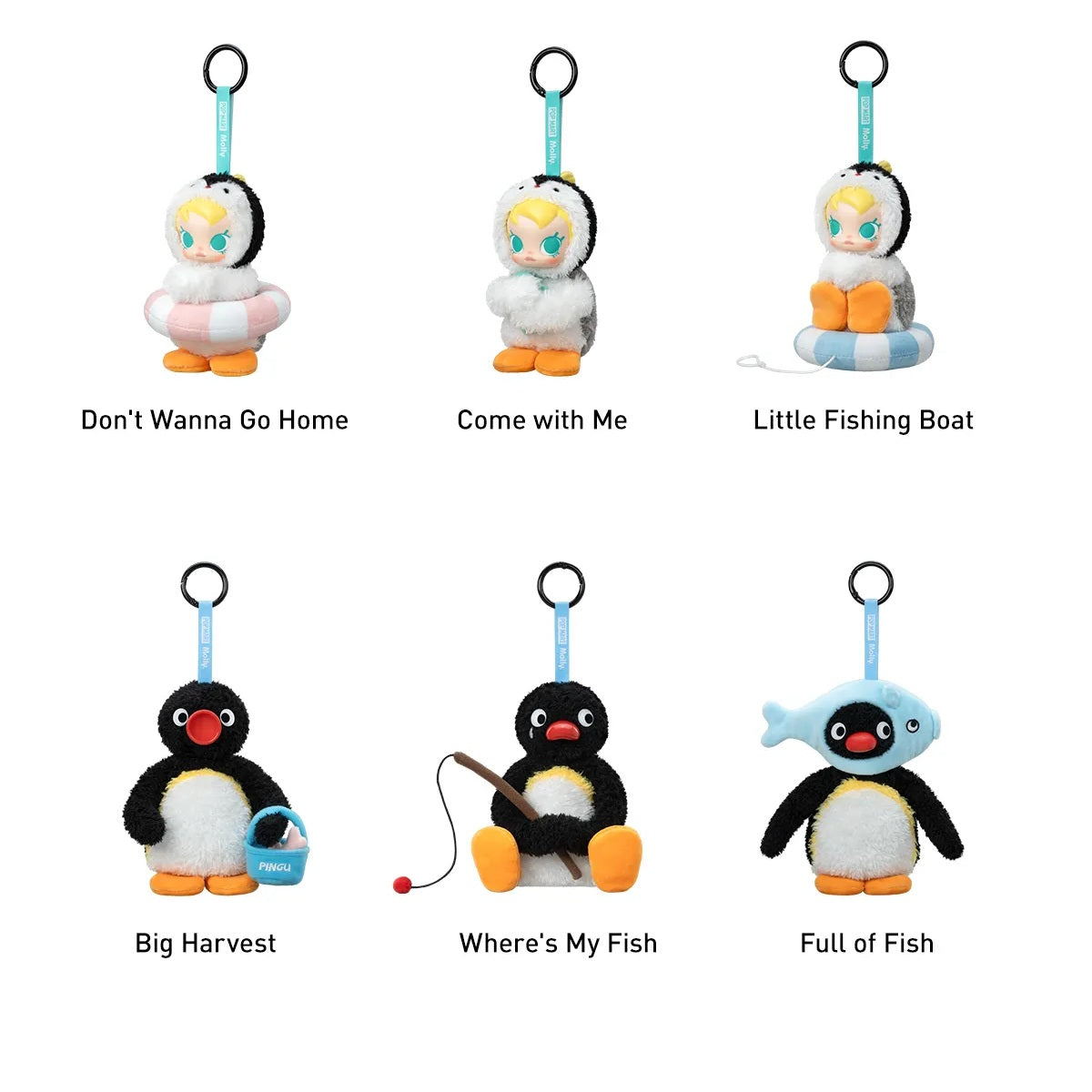 On Hand Baby Molly X Pingu Plush Pendant