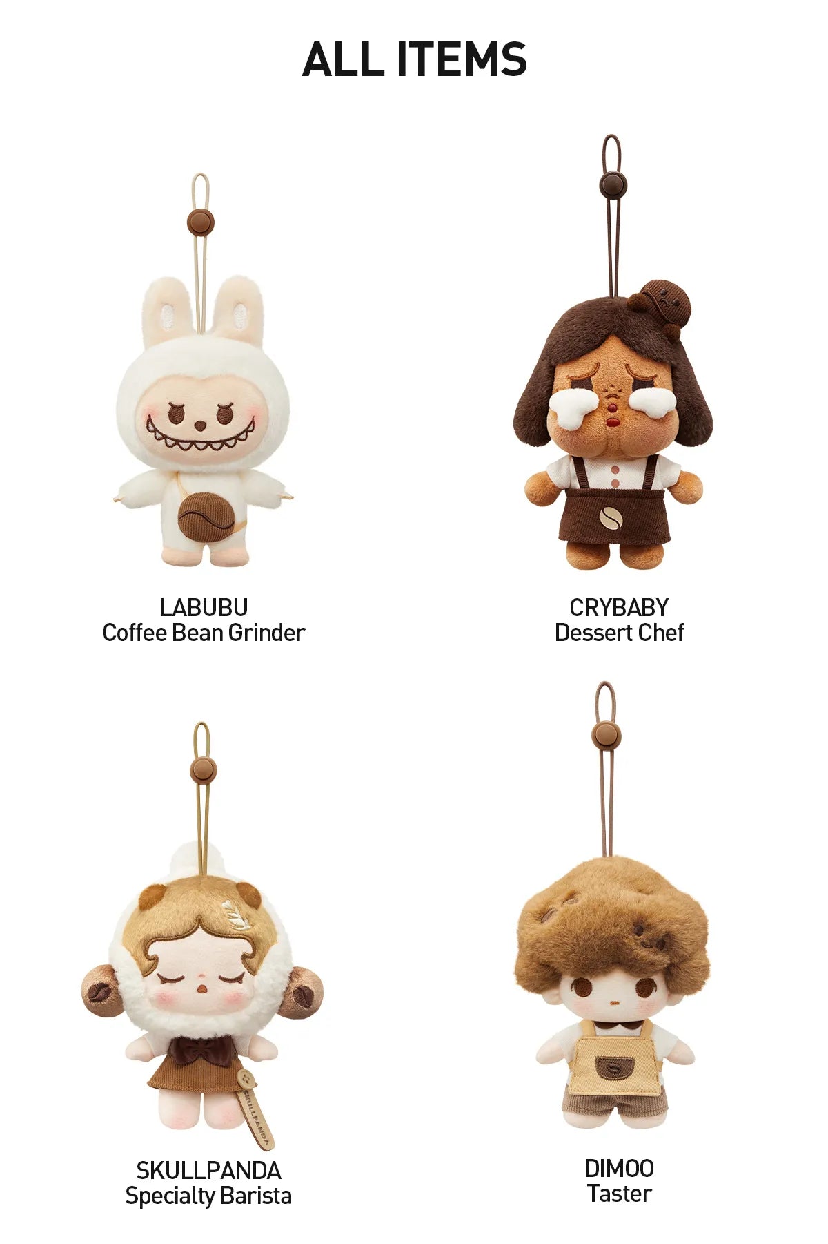 ON HAND Pop Bean Plush Pendant Coffee Series