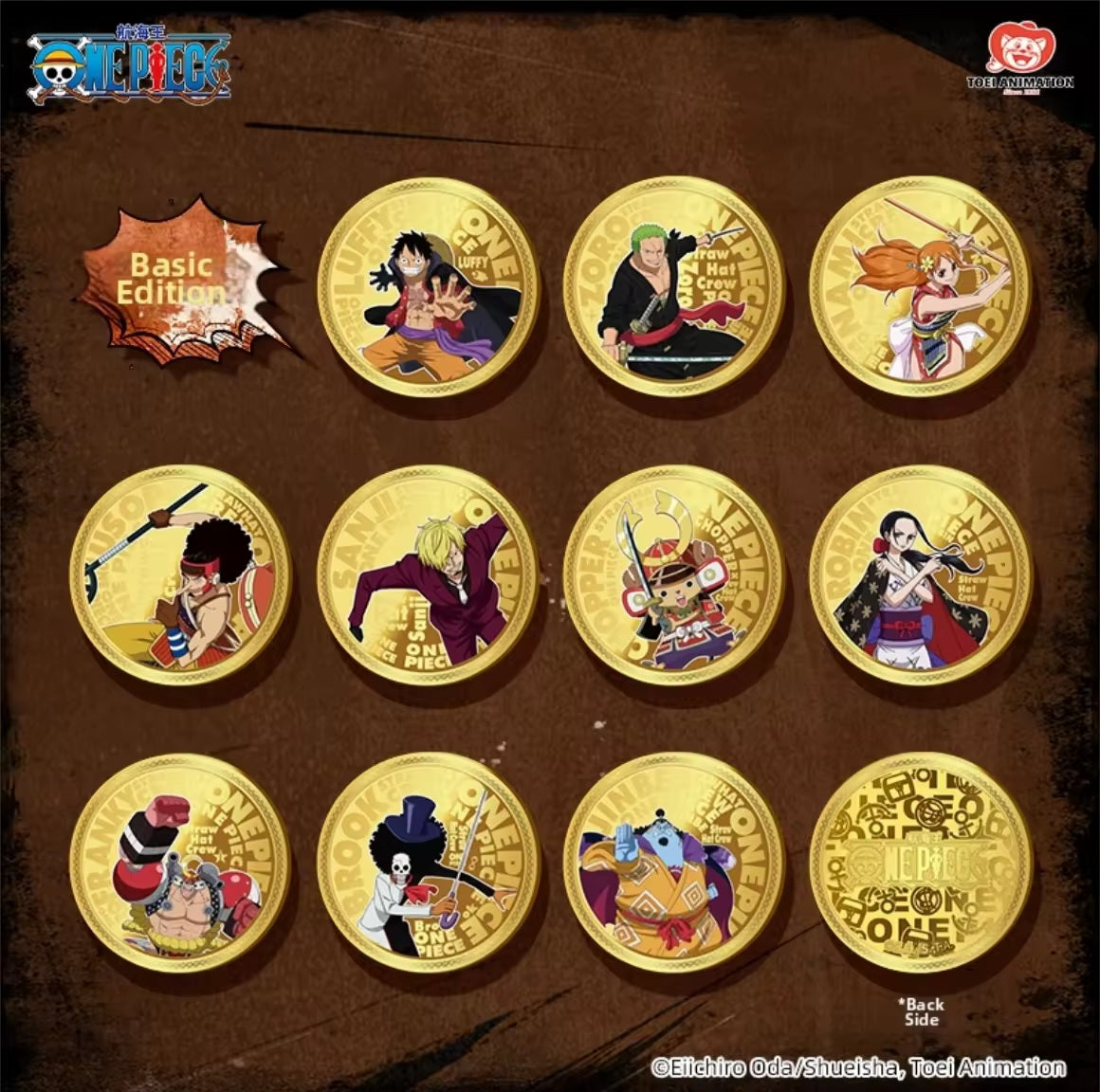 PRE ORDER One Piece 25th Anniversary Collectible Coins Sealed Set of 6