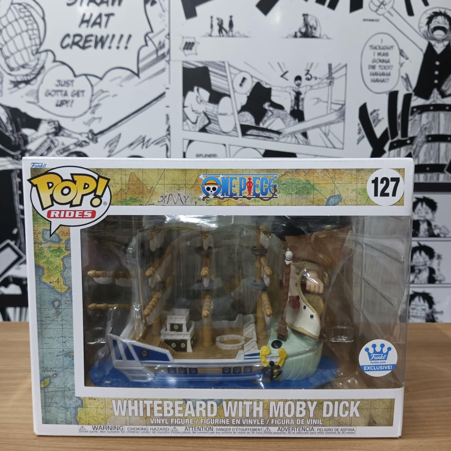 On Hand Funko Pop Rides! Deluxe Whitebeard with Moby Dick