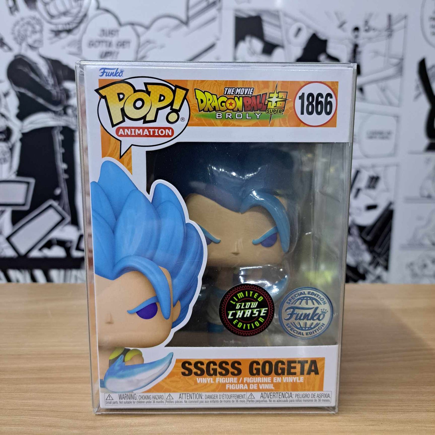 On Hand Ssgss Gogeta Glow Chase Special Edition Funko Pop!
