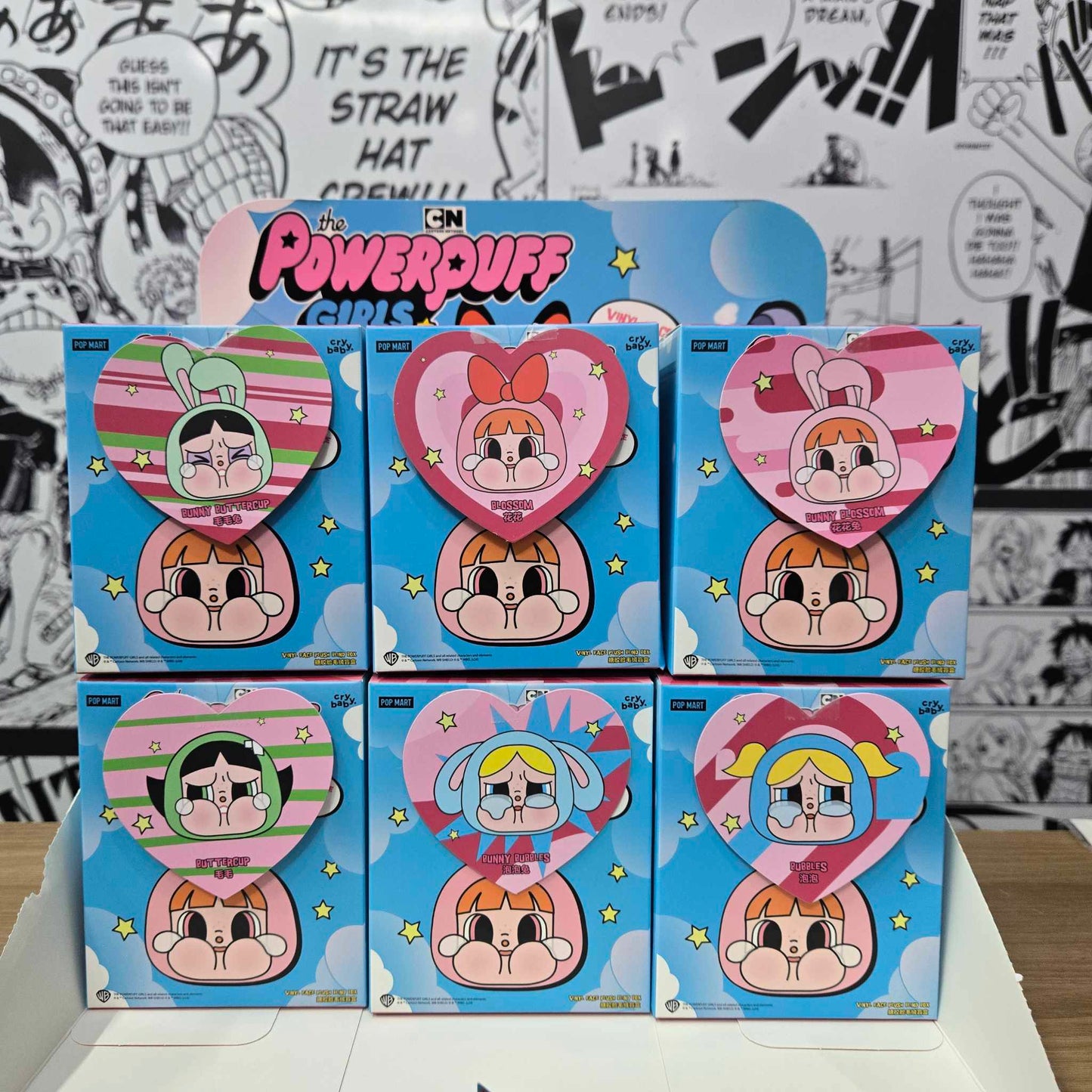 On Hand Powerpuff Girls x CryBaby Plush Pendant Pop Mart