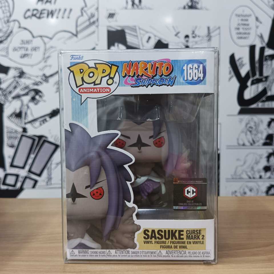 On Hand Funko Pop! Naruto Shippuden Sasuke Curse Mark 2 Chalice Exclusive