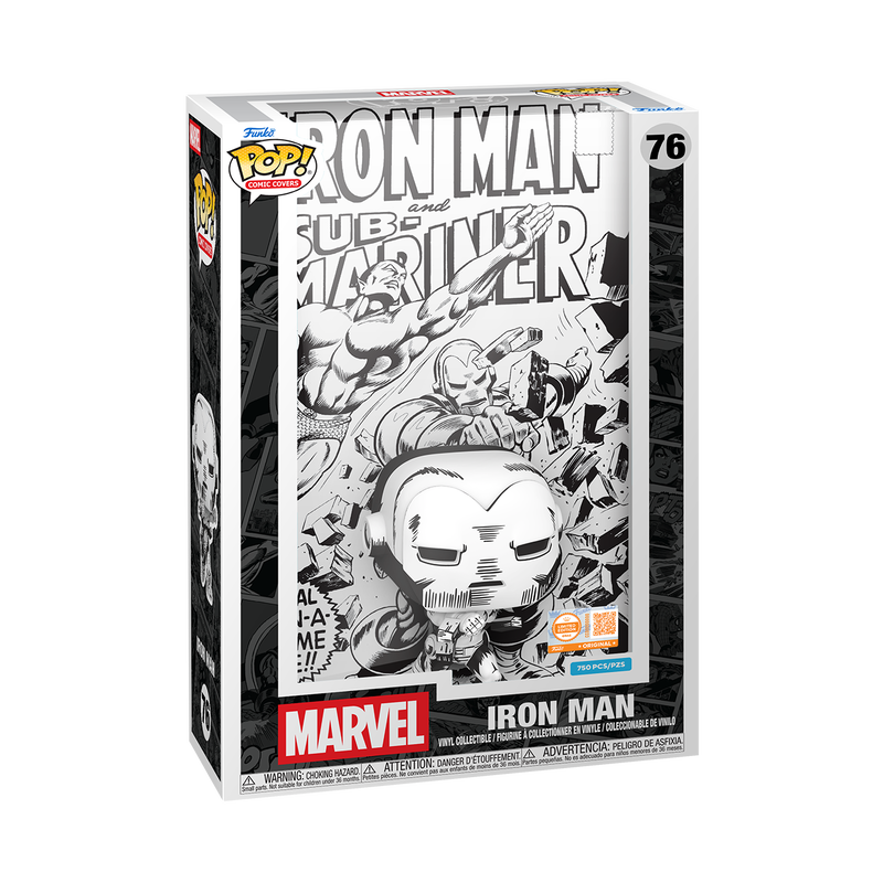 PRE ORDER Comic Cover Iron Man (Black & White) LE 750 Exclusive Funko Pop!
