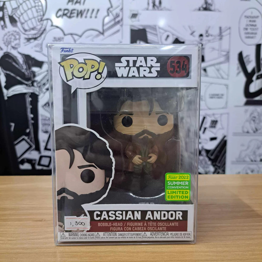 On Hand Cassian Andor Summer Convention Exclusive 2021 Funko Pop!