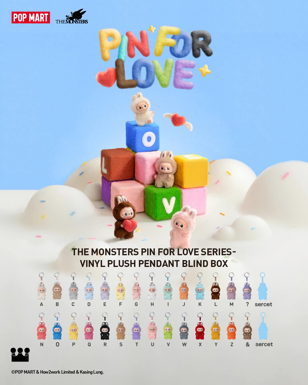 PRE ORDER Labubu Pin For Love