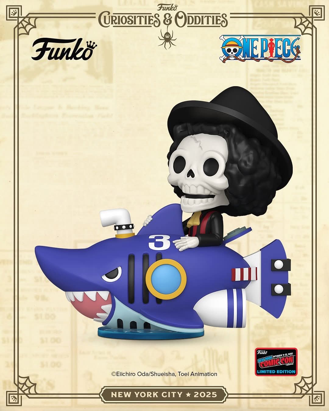 PRE ORDER Brook with Shark Pop Rides Fall Convention Exclusive