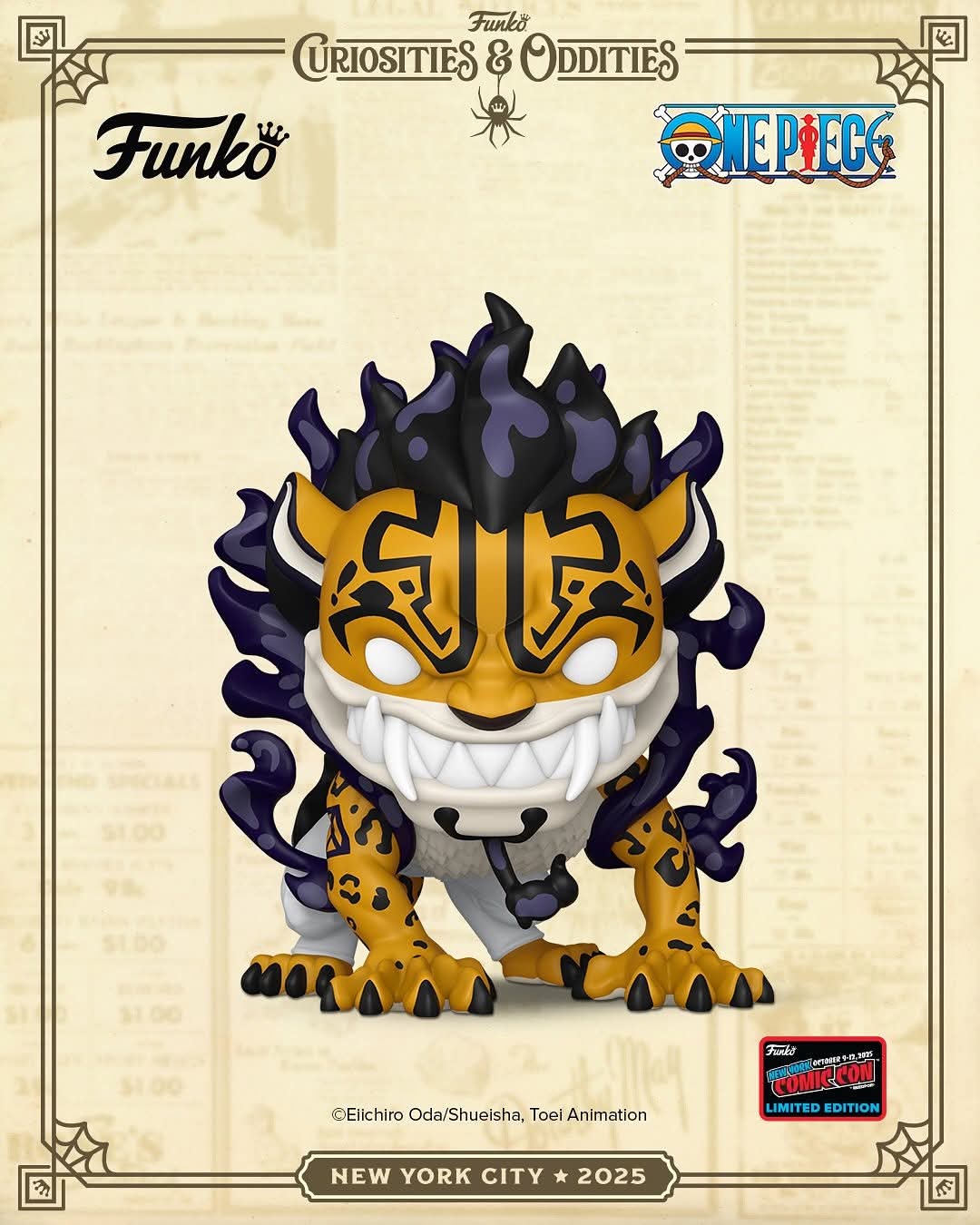 PRE ORDER Rob Lucci Beast Form Pop! PLUS Fall Convention Exclusive