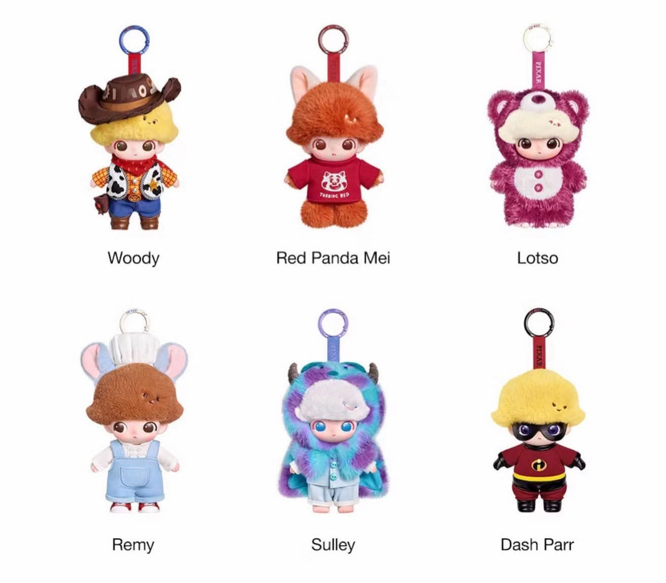 PRE ORDER Dimoo x Pixar Plush Pendant