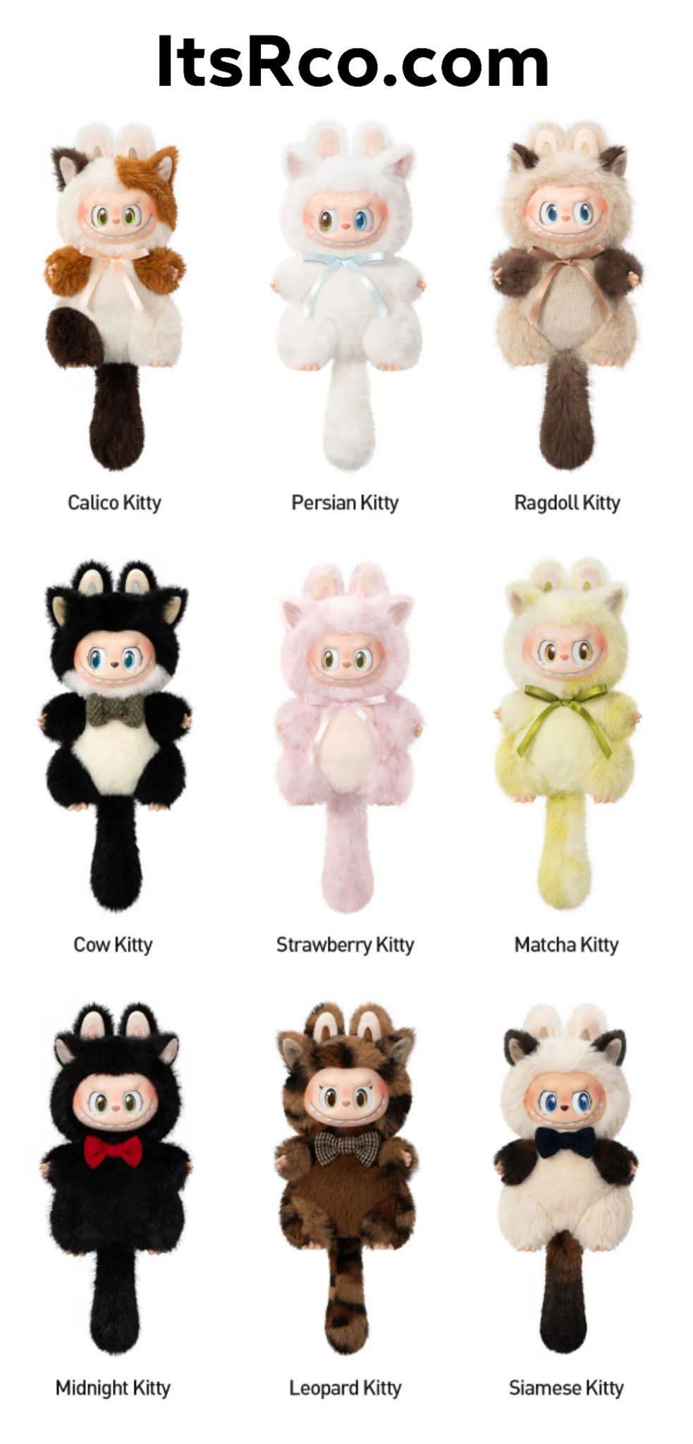 PRE ORDER Labubu Cat Mode On Plush Pendant