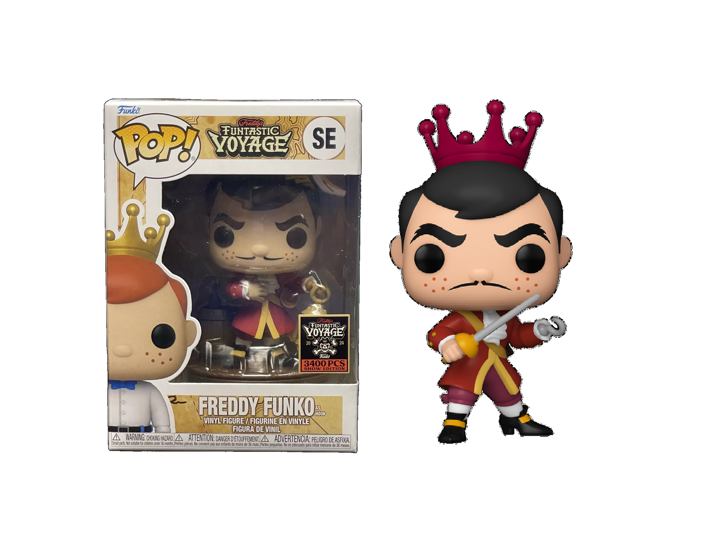 On Hand Freddy Funko as Hook Voyage Exclusive Funko Pop!