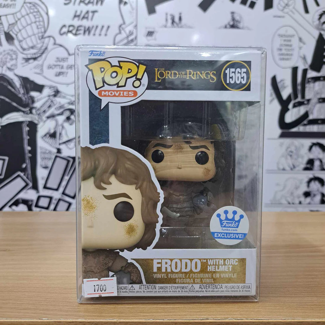 On Hand Frodo with Orc Helmet Exclusive Funko Pop!
