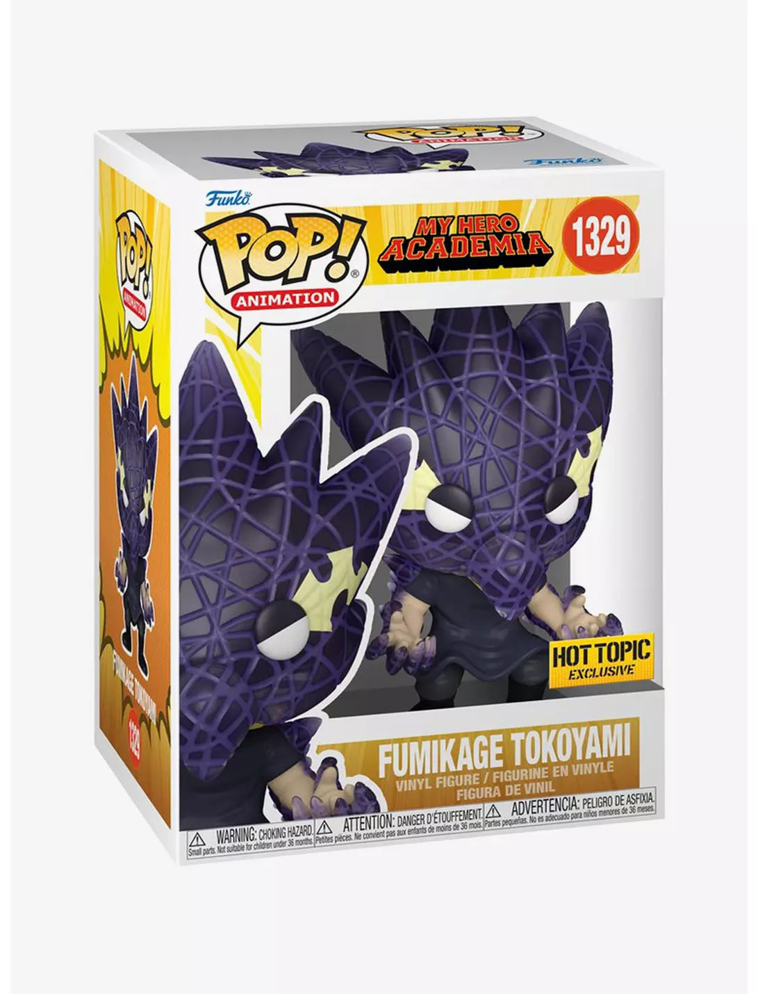 On Hand Fumigake Tokoyami Hot Topic Exclusive Funko Pop!