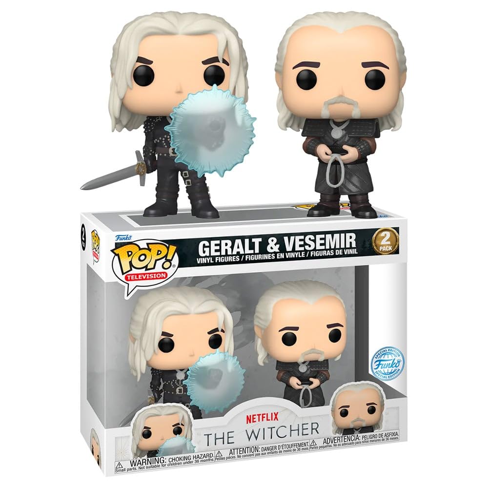 On Hand Geralt and Vesemir 2 Pack Funko Pop!