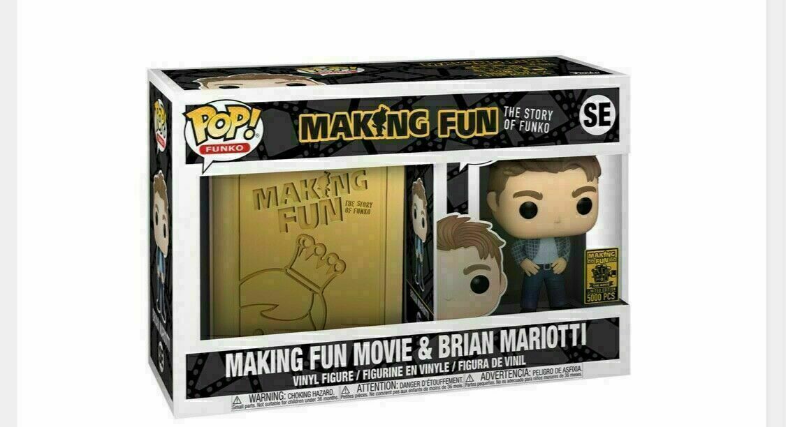 On Hand Making Fun Movie and Brian Mariotti Funko Pop!