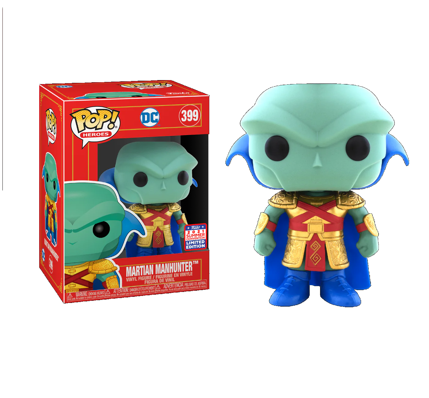On Hand Martian Manhunter Summer Convention Exclusive 2021 Funko Pop!