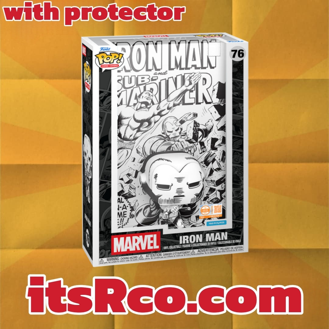 PRE ORDER Comic Cover Iron Man (Black & White) LE 750 Exclusive Funko Pop!
