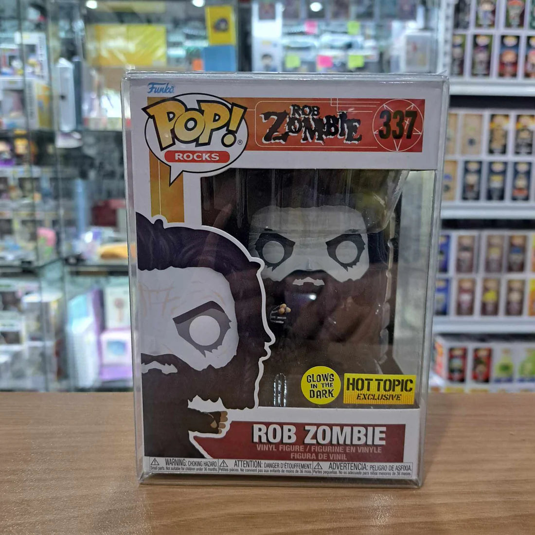 On Hand Rob Zombie Hot Topic Exclusive Funko Pop!