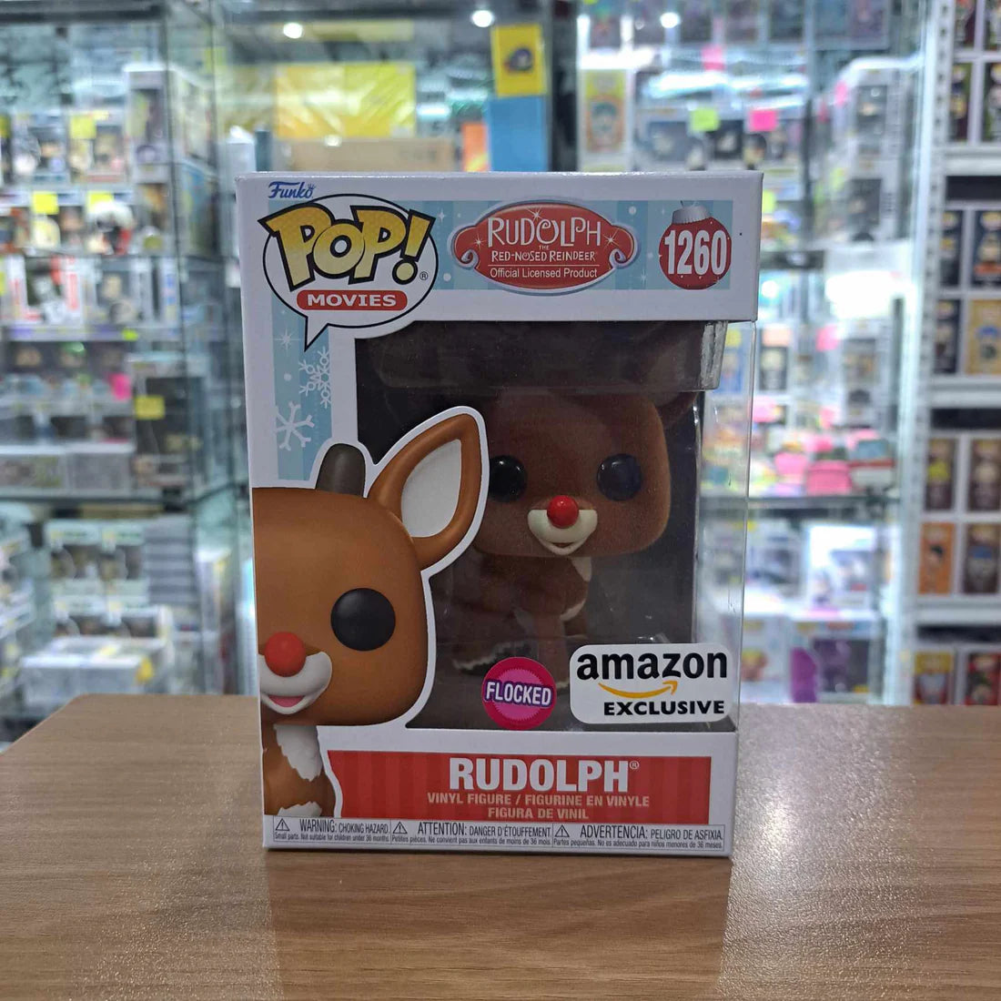 On Hand Rudolph Amazon Exclusive Funko Pop!