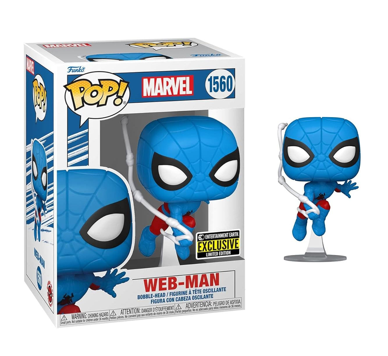 On Hand Web-man Entertainment Earth Exclusive Funko Pop!