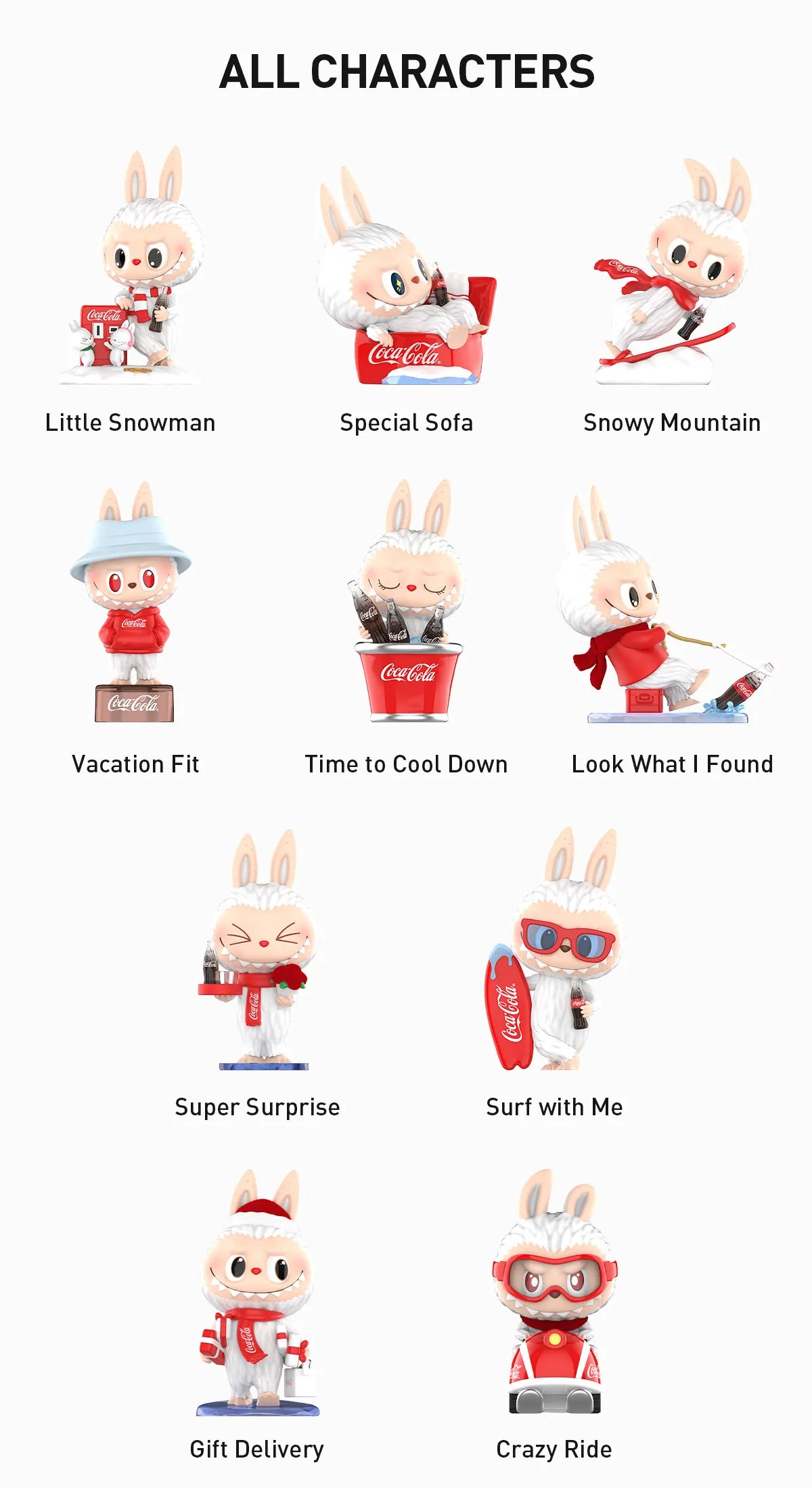ON HAND The Monsters Labubu Coca Cola Series