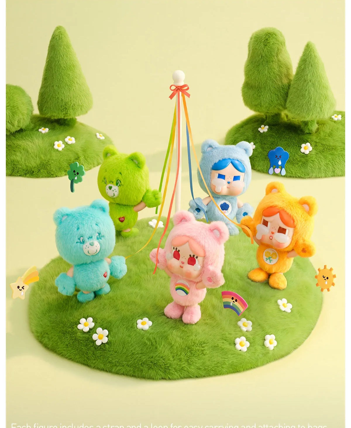 PRE ORDER Crybaby x CareBear Plush Pendant