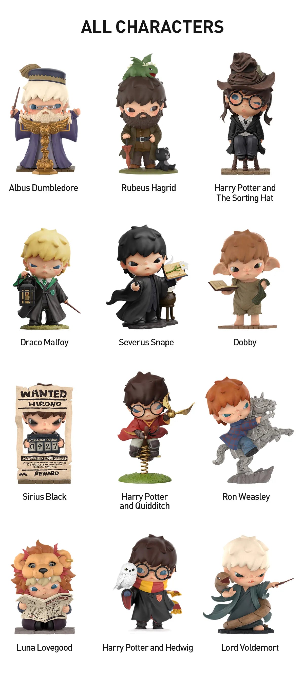 PRE ORDER Hirono x Harry Potter Pop Mart Figure