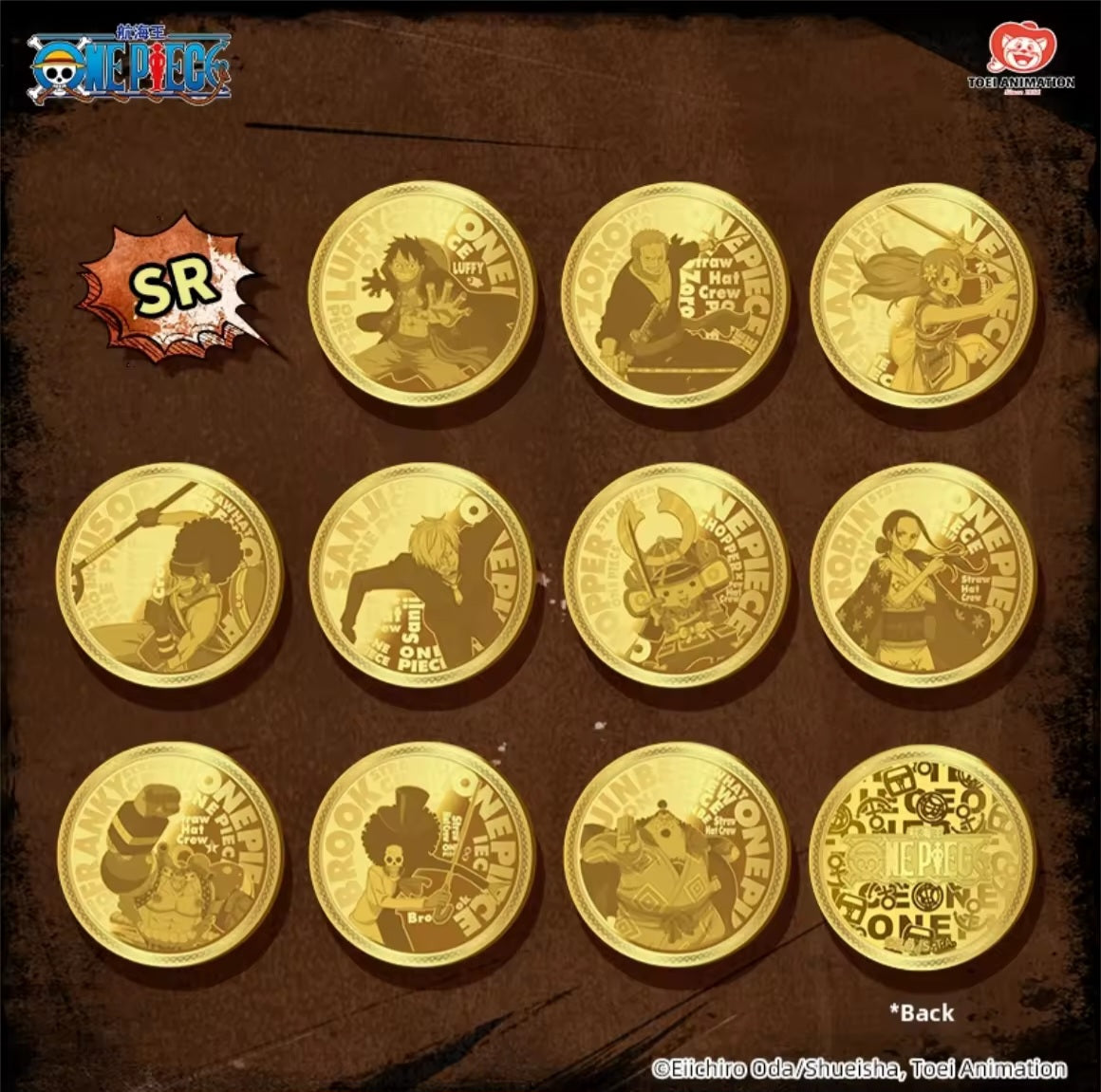 PRE ORDER One Piece 25th Anniversary Collectible Coins Sealed Set of 6