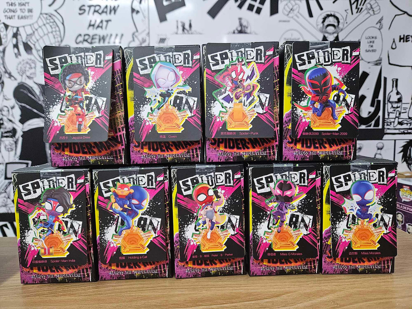 On Hand Marvel Spider-Man Across the Spider-Verse Figures