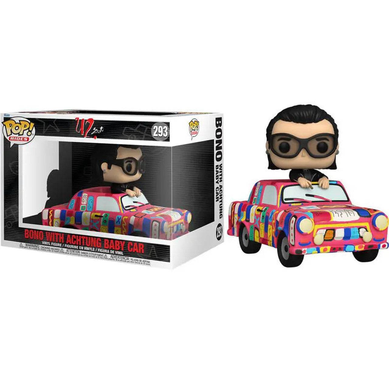 On Hand Bono with Achtung Baby Car Funko Pop!