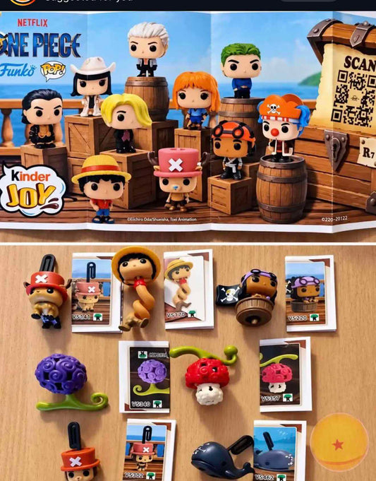 PRE ORDER One Piece x Kinder Joy Set 17pcs Funko Minis
