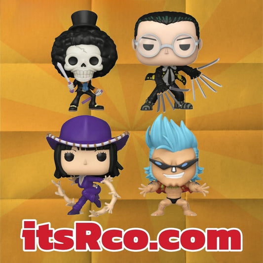 PRE ORDER Brook Nico Robin Franky Kuro Funko Pop!
