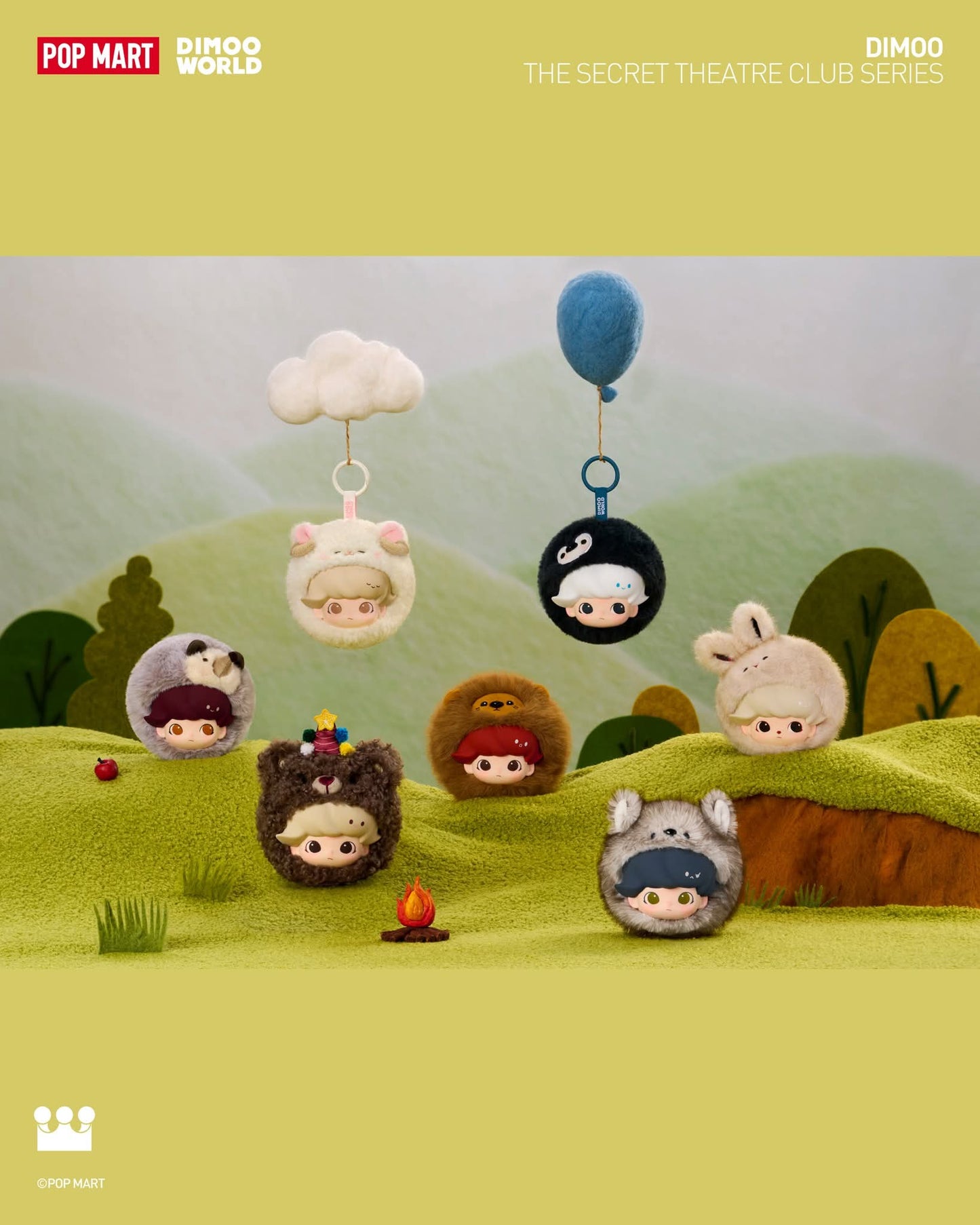 PRE ORDER Dimoo Earphone Case Plush Pendant