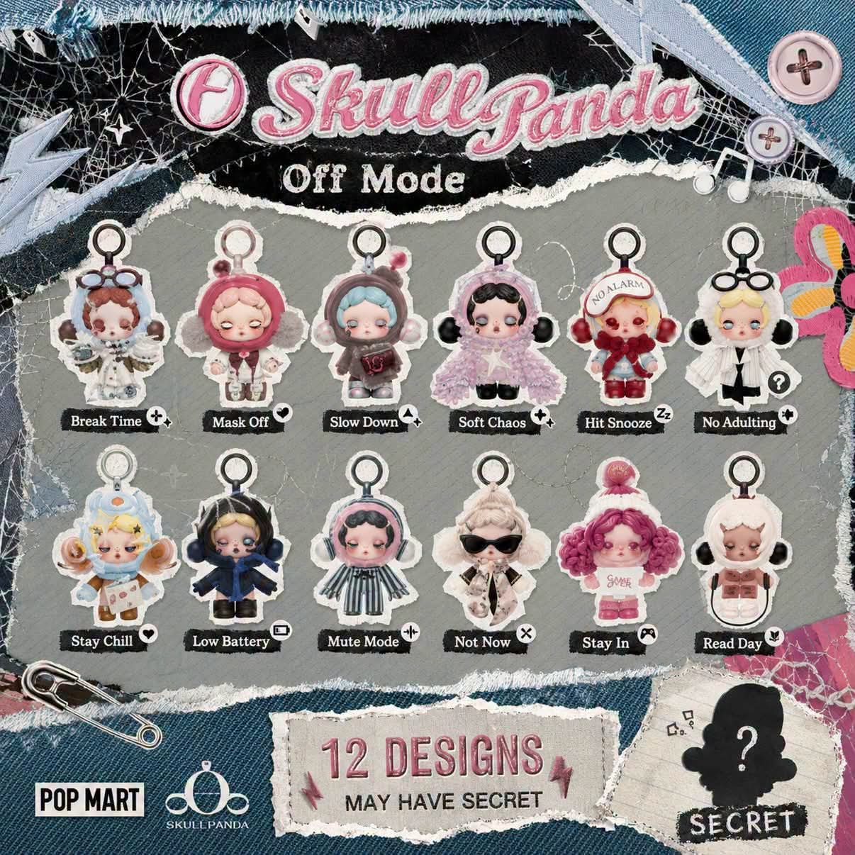 PRE ORDER SkullPanda Off Mode Plush Pendant