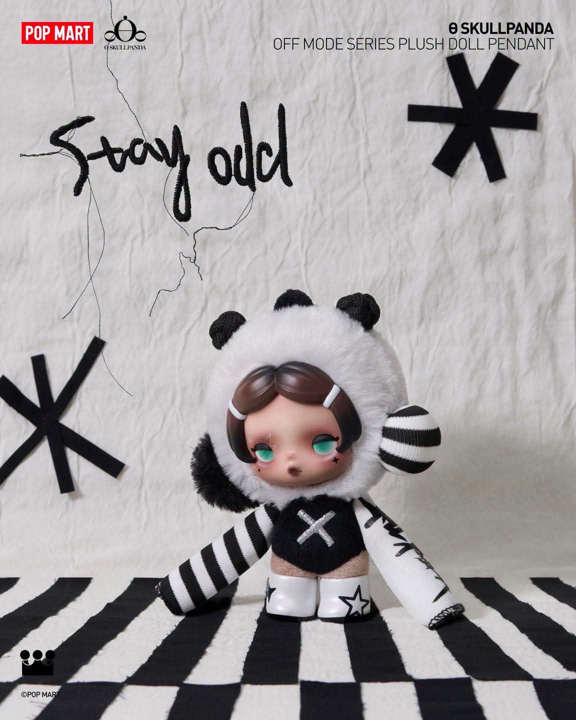 ON HAND SkullPanda Off Mode Plush Pendant