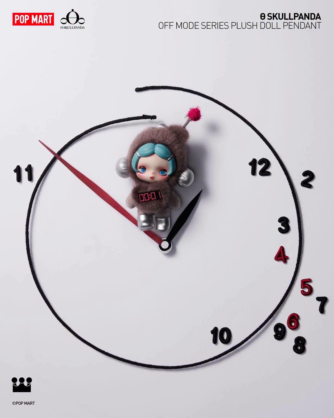 ON HAND SkullPanda Off Mode Plush Pendant