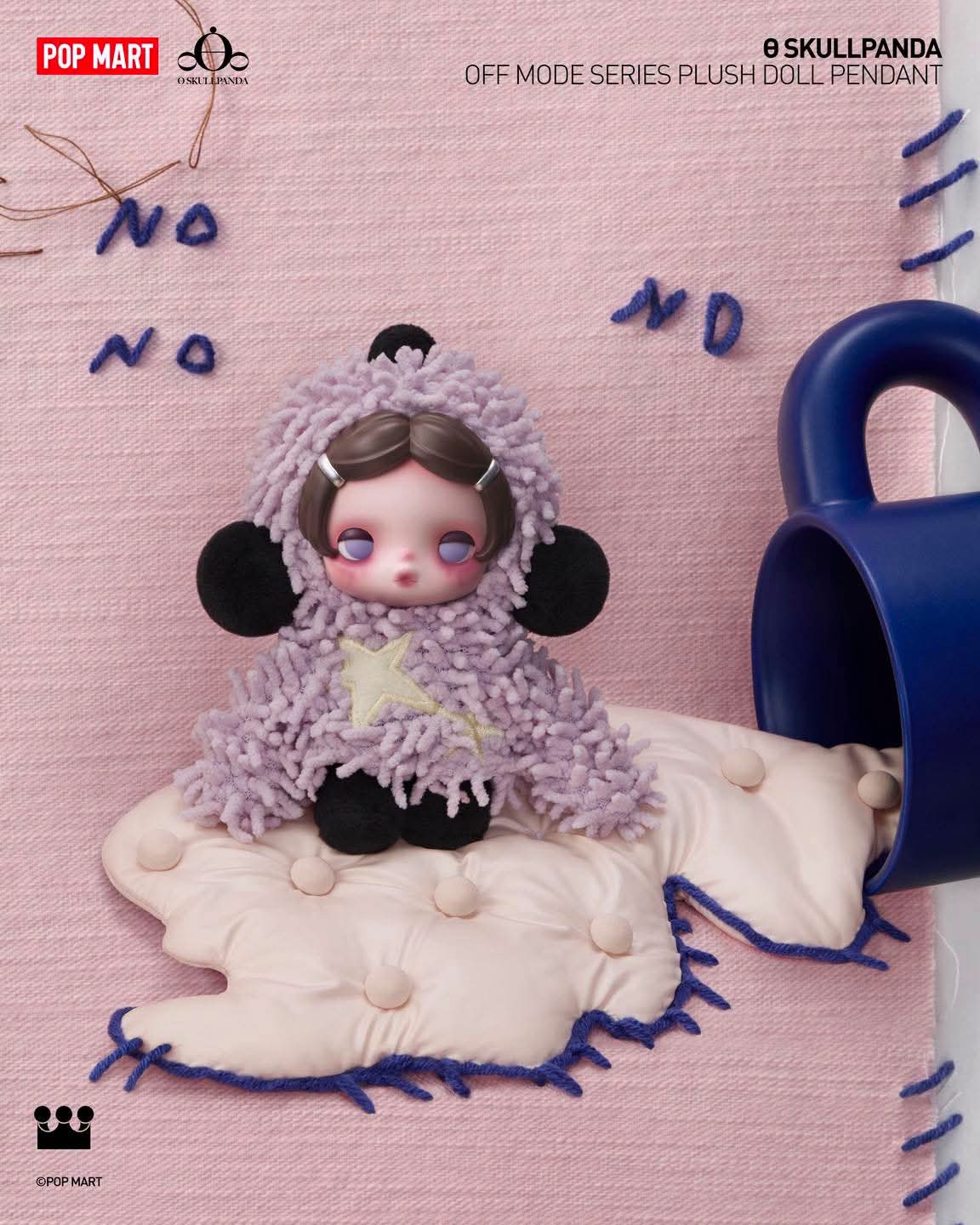 ON HAND SkullPanda Off Mode Plush Pendant