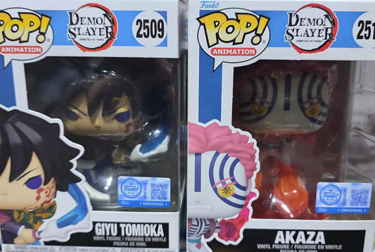 PRE ORDER Giyu & Akaza Exclusive Funko Pop!