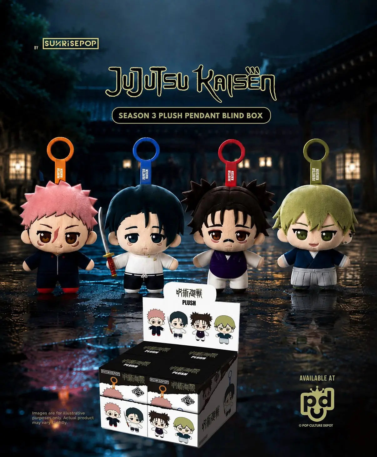 PRE ORDER Jujutsu Kaisen Plush Pendant