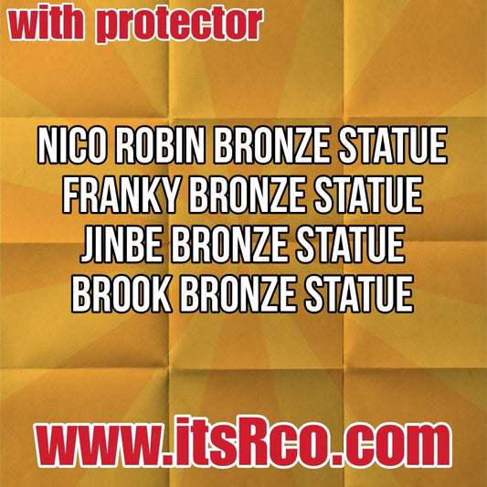 PRE ORDER One Piece Nico/Franky/Brook/Jinbe Statue Funko Shop Exclusive (SRP 2000-2500)