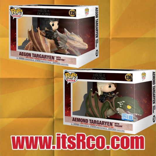 PRE ORDER Aemond & Aegon Pop Rides (SRP 2500 - 3000)