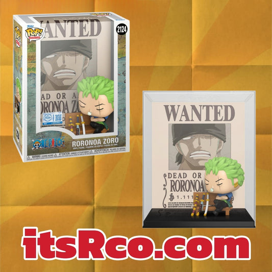 PRE ORDER Zoro Wanted Poster Exclusive Funko Pop!