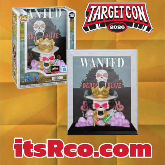 PRE ORDER Brook Wanted Poster TargetCon Exclusive Funko Pop!