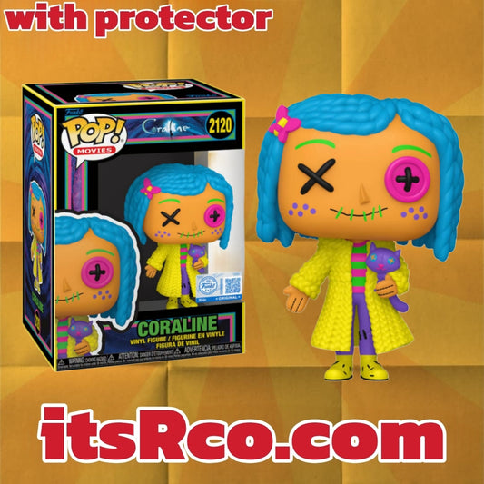 PRE ORDER Coraline (Black Light) Exclusive Funko Pop!