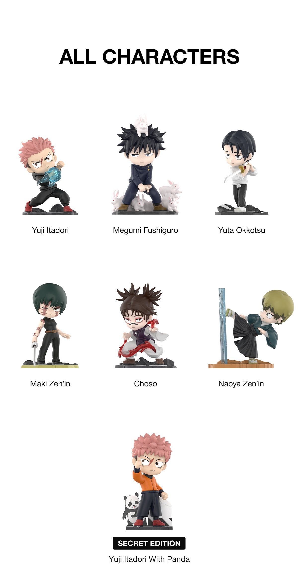 PRE ORDER Jujutsu Kaisen Pop Mart Figure