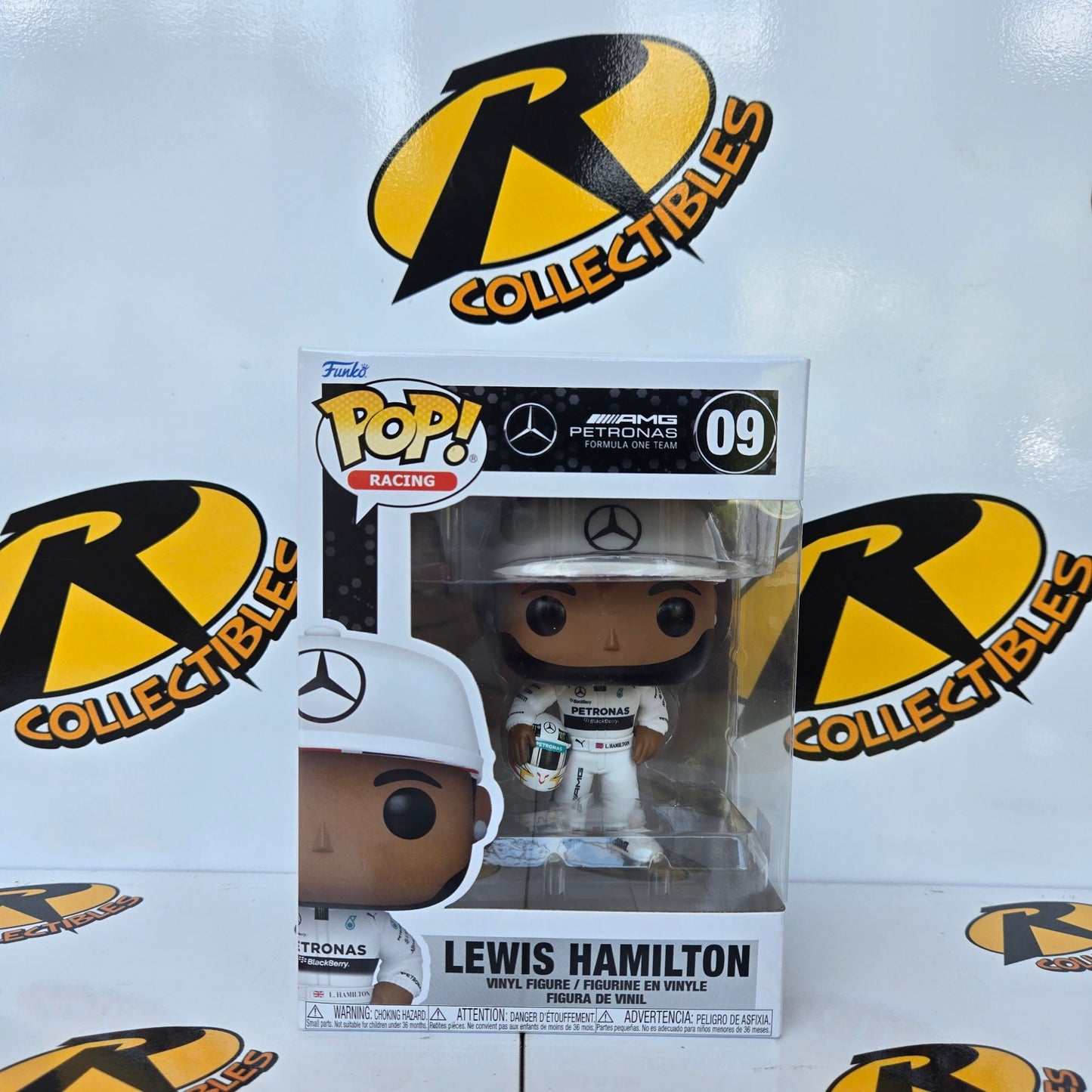 ON HAND F1 Lewis Hamilton with Helmet