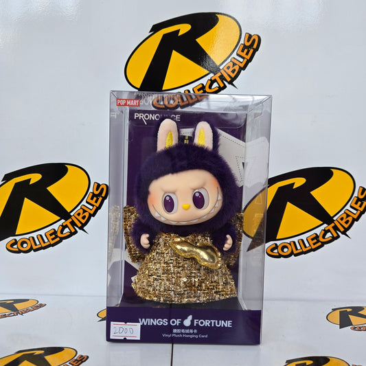 On Hand Labubu x Pronounce Wings of Fortune Plush Pendant Pop Mart