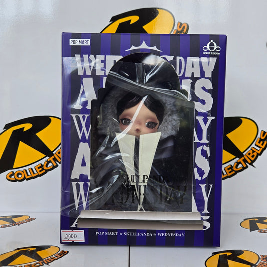 ON HAND SkullPanda x Wednesday Plush Pendant (Nevermore Uniform)